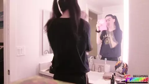Becoming Femme – Brenda Bae – Teen Sissy Slut Loves Cum