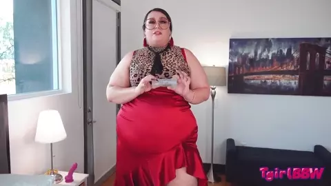 Tgirl BBW – Hard And Horny Shemeatress!