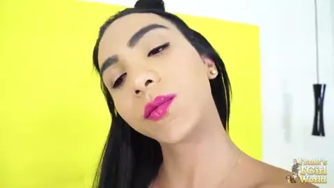 Franks-tgirlworld – Sweet Yasmin Jerks Off Her Cock!
