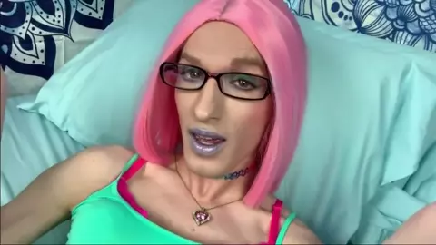 Fay Valentine – Crossdresser Plays With Her Big Cock And Cums