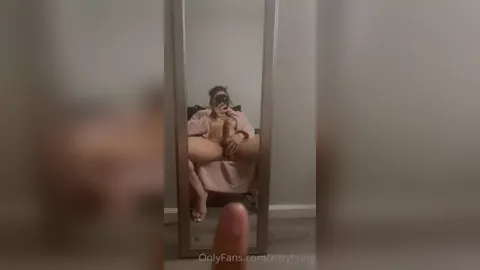 Kitty Hung strokes her huge dick and shoots massive load