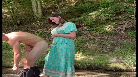 zoey taylor fucks her husband in the woods