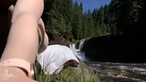 Shiri Allwood Rivers of Cum beside a Waterfall 2020