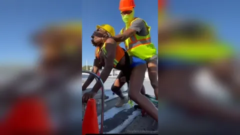 Ts carter get piped at work