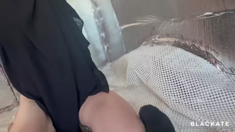 OnlyFans Blackate   Sissy in Hijab and Chastity Cage