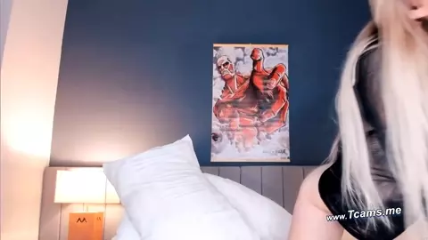 Horny Trans Gets a Sneaky Blowjob From Her Blonde Bestie